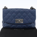 CHANEL Matelasse Chain Shoulder Bag Caviar Skin Navy CC Auth 154046SAM-26