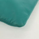 CHANEL Clutch Bag Lamb Skin Emerald Green CC Auth 154047V-10