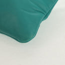 CHANEL Clutch Bag Lamb Skin Emerald Green CC Auth 154047V-11