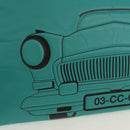 CHANEL Clutch Bag Lamb Skin Emerald Green CC Auth 154047V-13