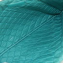 CHANEL Clutch Bag Lamb Skin Emerald Green CC Auth 154047V-16