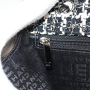 CHANEL Chain Shoulder Bag Tweed Black Silver CC Auth 154048V-22
