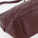 CHANEL Wild Stitch Chain Shoulder Bag Calf Skin Brown CC Auth 154049SAM-18