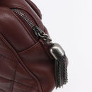 CHANEL Wild Stitch Chain Shoulder Bag Calf Skin Brown CC Auth 154049SAM-8