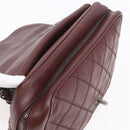 CHANEL Wild Stitch Chain Shoulder Bag Calf Skin Brown CC Auth 154049SAM-9