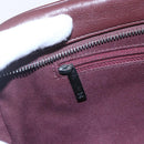 CHANEL Wild Stitch Chain Shoulder Bag Calf Skin Brown CC Auth 154049SAM-21