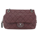 CHANEL Wild Stitch Chain Shoulder Bag Calf Skin Brown CC Auth 154049SAM-13