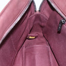 CHANEL Wild Stitch Chain Shoulder Bag Calf Skin Brown CC Auth 154049SAM-23