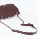 CHANEL Wild Stitch Chain Shoulder Bag Calf Skin Brown CC Auth 154049SAM-7