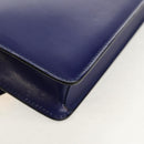 CELINE Circle Clutch Bag Leather Multicolor Gold Auth 154051V-15