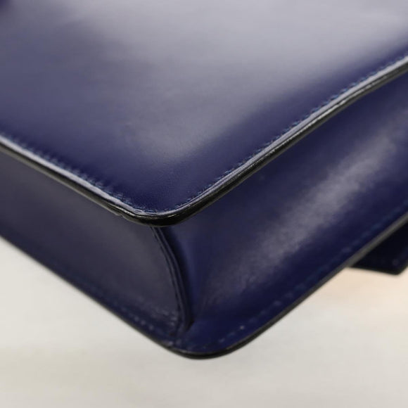 CELINE Circle Clutch Bag Leather Multicolor Gold Auth 154051V