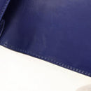 CELINE Circle Clutch Bag Leather Multicolor Gold Auth 154051V-9