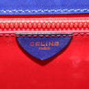 CELINE Circle Clutch Bag Leather Multicolor Gold Auth 154051V-18