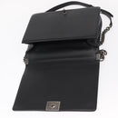 CHANEL Chain Boy Chanel Shoulder Bag Lamb Skin Black CC Auth 154052SAM-15