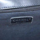 CHANEL Chain Boy Chanel Shoulder Bag Lamb Skin Black CC Auth 154052SAM-18