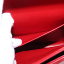 CHANEL Matelasse 34 Double Flap Chain Bag Lamb Skin Red CC Auth 154053SM-29