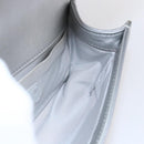 CHANEL Chain Boy Chanel Shoulder Bag Leather Silver CC Auth 154056SAM-18