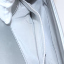 CHANEL Chain Boy Chanel Shoulder Bag Leather Silver CC Auth 154056SAM-20