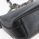 CHANEL Matelasse Chain Shoulder Bag Lamb Skin 2way Black CC Auth 154057SAM-13