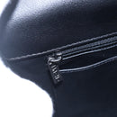 CHANEL Matelasse Chain Shoulder Bag Lamb Skin 2way Black CC Auth 154057SAM-15