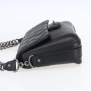 CHANEL Matelasse Chain Shoulder Bag Lamb Skin 2way Black CC Auth 154057SAM-4