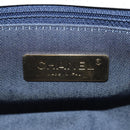 CHANEL COCO Mark Chain Shoulder Bag Lamb Skin White Gold CC Auth 154059V-17