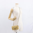 CHANEL Matelasse 17 Chain Shoulder Bag Enamel Yellow Gold CC Auth 154061-27