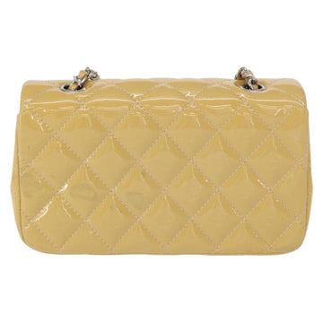 CHANEL Matelasse 17 Chain Shoulder Bag Enamel Yellow Gold CC Auth 154061 - 0