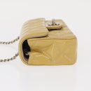 CHANEL Matelasse 17 Chain Shoulder Bag Enamel Yellow Gold CC Auth 154061-5