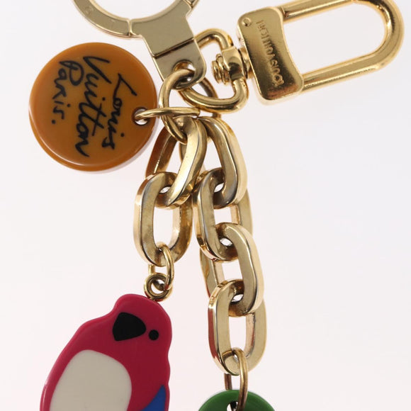 LOUIS VUITTON Porte Cles Jungle Key Holder plastic Pink M66266 LV Auth 154064V