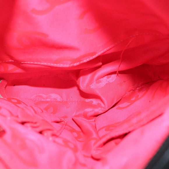 CHANEL Matelasse Cambon Line Shoulder Bag Calf Skin Black Silver CC Auth 154065