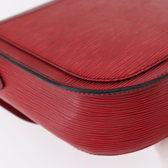 LOUIS VUITTON Epi Saint Cloud GM Shoulder Bag Red M52197 LV Auth 154066