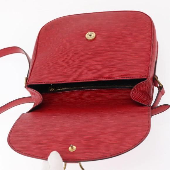 LOUIS VUITTON Epi Saint Cloud GM Shoulder Bag Red M52197 LV Auth 154066