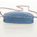 GUCCI Zumi Shoulder Bag Leather Outlet Blue Auth 154069V-5