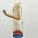 GUCCI Zumi Shoulder Bag Leather Outlet Blue Auth 154069V-25