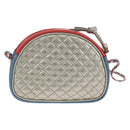 GUCCI Zumi Shoulder Bag Leather Outlet Blue Auth 154069V-3