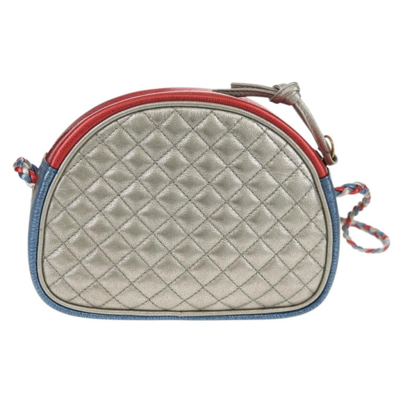 GUCCI Zumi Shoulder Bag Leather Outlet Blue Auth 154069V