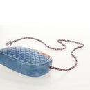 GUCCI Zumi Shoulder Bag Leather Outlet Blue Auth 154069V-9