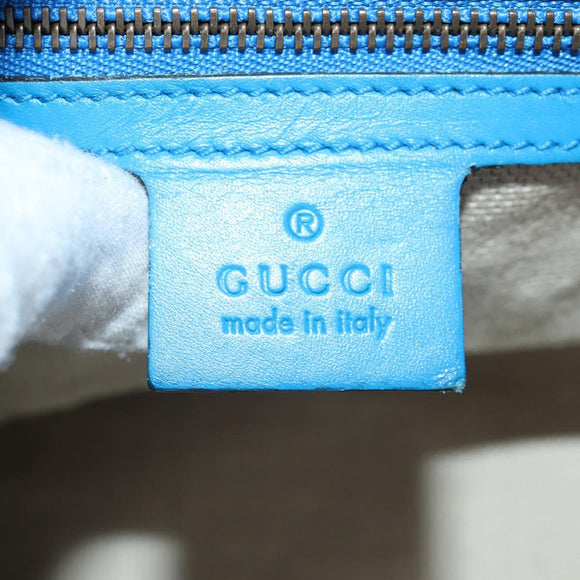 GUCCI Horsebit Shoulder Bag Leather Purple Gold 380573 Auth 154070V