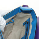 GUCCI Horsebit Shoulder Bag Leather Purple Gold 380573 Auth 154070V-25