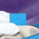 GUCCI Horsebit Shoulder Bag Leather Purple Gold 380573 Auth 154070V-12