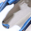 GUCCI GG Supreme Hand Bag PVC 2way Beige Blue Auth 154072SAM-10