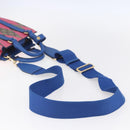 GUCCI GG Supreme Hand Bag PVC 2way Beige Blue Auth 154072SAM-9