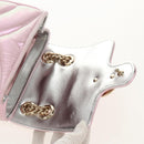 GUCCI GG Marmont Chain Shoulder Bag Leather Pink Gold 739682 Auth 154073V-17