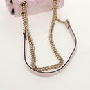 GUCCI GG Marmont Chain Shoulder Bag Leather Pink Gold 739682 Auth 154073V-8