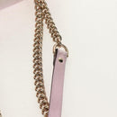 GUCCI GG Marmont Chain Shoulder Bag Leather Pink Gold 739682 Auth 154073V-9