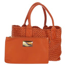 BOTTEGA VENETA INTRECCIATO Hand Bag Leather Brown 141498 Auth 154074V-1