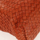 BOTTEGA VENETA INTRECCIATO Hand Bag Leather Brown 141498 Auth 154074V-10