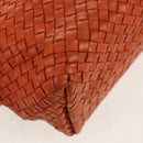 BOTTEGA VENETA INTRECCIATO Hand Bag Leather Brown 141498 Auth 154074V-16