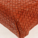 BOTTEGA VENETA INTRECCIATO Hand Bag Leather Brown 141498 Auth 154074V-17